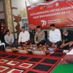 Sambut Hari Bhayangkara ke – 77  Polres Nganjuk Gelar Doa Bersama Lintas Agama