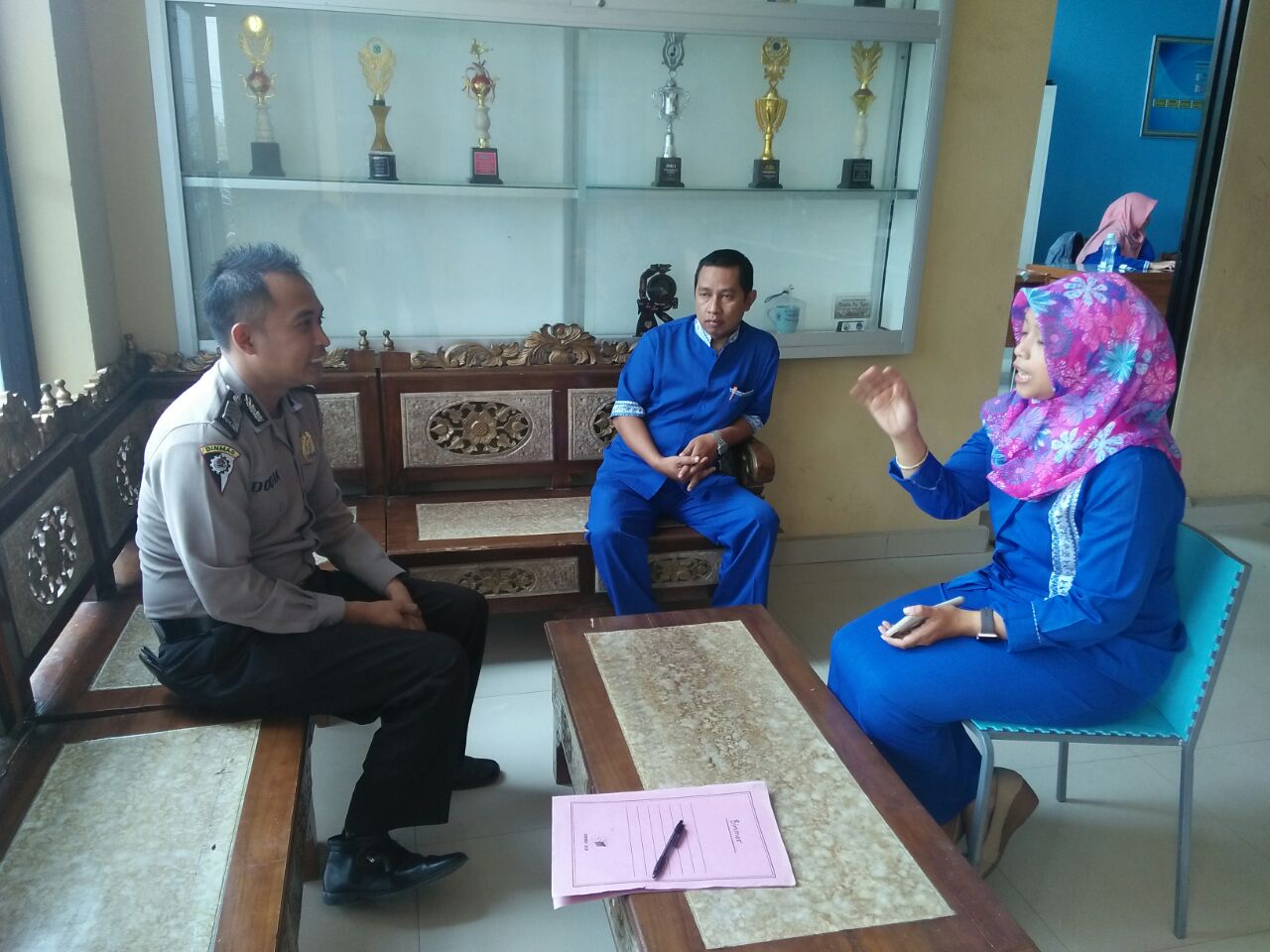 Sat Binmas berkoordinasi dengan Universitas Pasca Sarjana UIN Maulana Malik Ibrahim Terkait Polisi Masuk Kampus