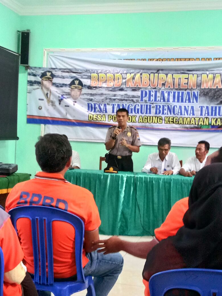 Kapolsek Menghadiri Pembukaan Pelatihan Relawan Desa Tangguh Bencana