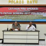 Polres Batu Mengadakan Latihan Pra Operasi Patuh Semeru 2017
