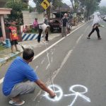 Sat Lantas Polres Batu Tptkp laka Lantas di Jl Moch Hatta Junrejo Batu
