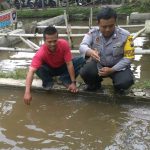 Tingkatkan Kemitraan dengan masyarakat Bripka Chandra Bhabinkamtibmas Polsek Batu Polres Batu Sambang Petani Ikan mujair