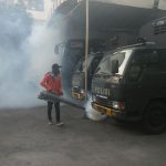 Antisipasi Demam Berdarah, Urkes Polres Batu Melaksanakan Fogging