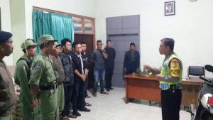 Giat Binluh, Bhabinkamtibmas Polsek Batu Kota Polres Batu Binluh Pemuda Karang Taruna dalam rangka harkamtibmas