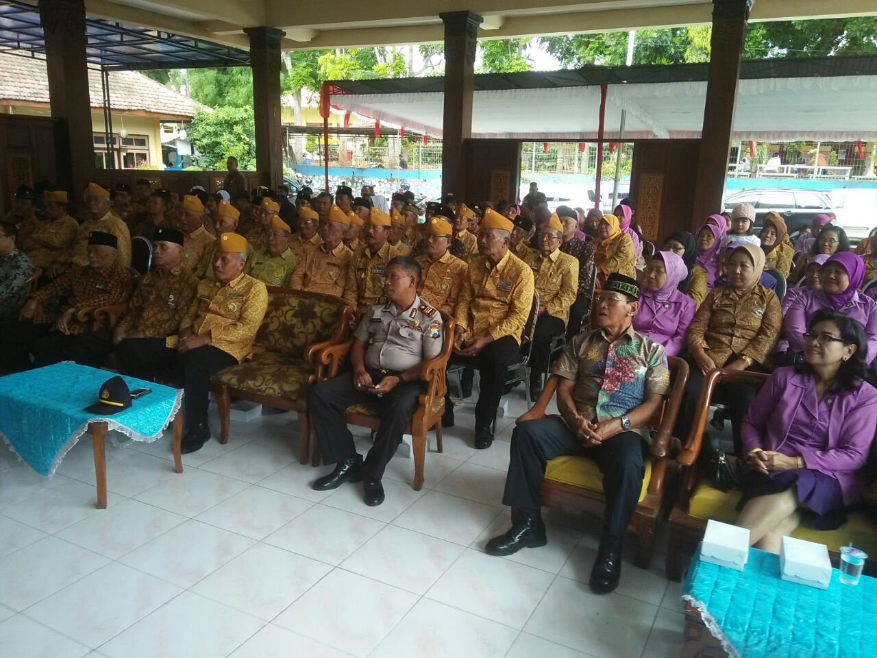 Kapolsek Junrejo Polres Batu Hadiri Silaturahmi Pejuang ’45 Veteran Bersama Purnawirawan dan Tokoh masyarakat