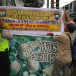 Polsek Batu Polres Batu Memasang Banner Himbauan Guna Mencegah Aksi Premanisme