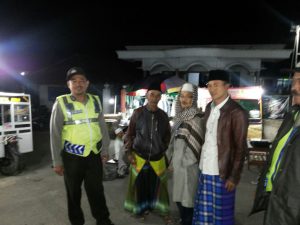 Polsek Pujon Polres Batu Pengamanan Giat Pengajian Riyadlul Jannah