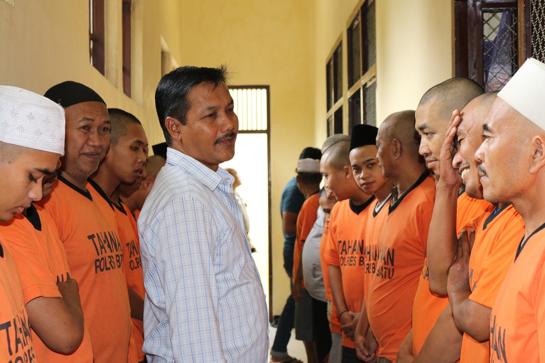 Kontrol Tahanan, Polres Batu Tingkatkan Pengamanan Mako