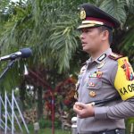 Kapolres Batu Pimpin Upacara Penerimaan Latja Siswa Diktuk Bintara Polri tugas umum Tahun 2018