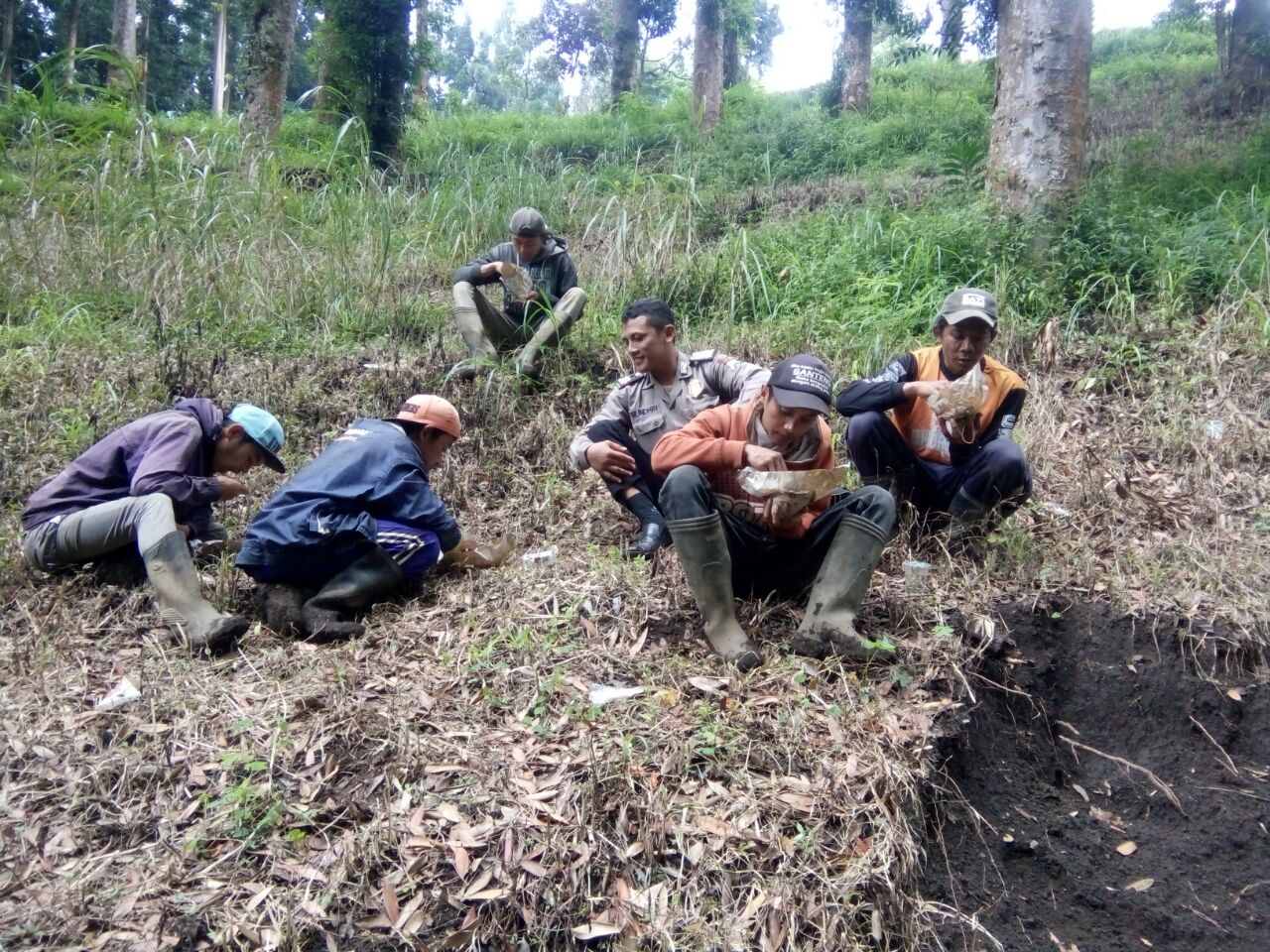 Anggota Bhabin Madirejo Polsek Pujon Polres Batu Laksanakan Kunjungan Warga Petani Desa Madirejo