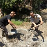 Wujud Pengawasan Dana Desa Bhabinkamtibmas Desa Oro Oro Ombo Polsek Batu Kota Bersama Warga Dresel Lakukan Giat Kerja Bhakti