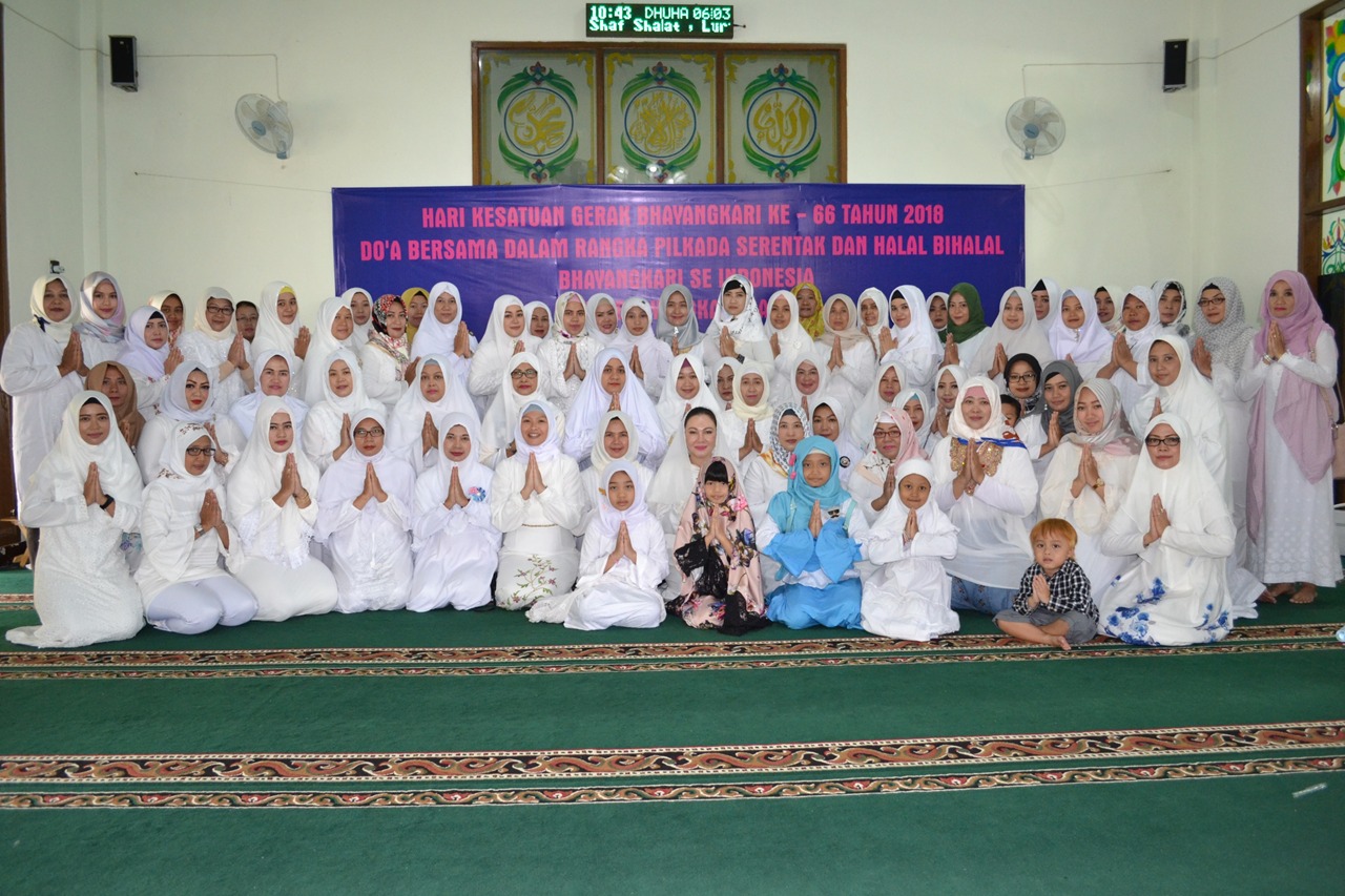 Ingin Pilgub Jatim Aman, Ketua Bhayangkari Cabang Batu Adakan Do’a Bersama