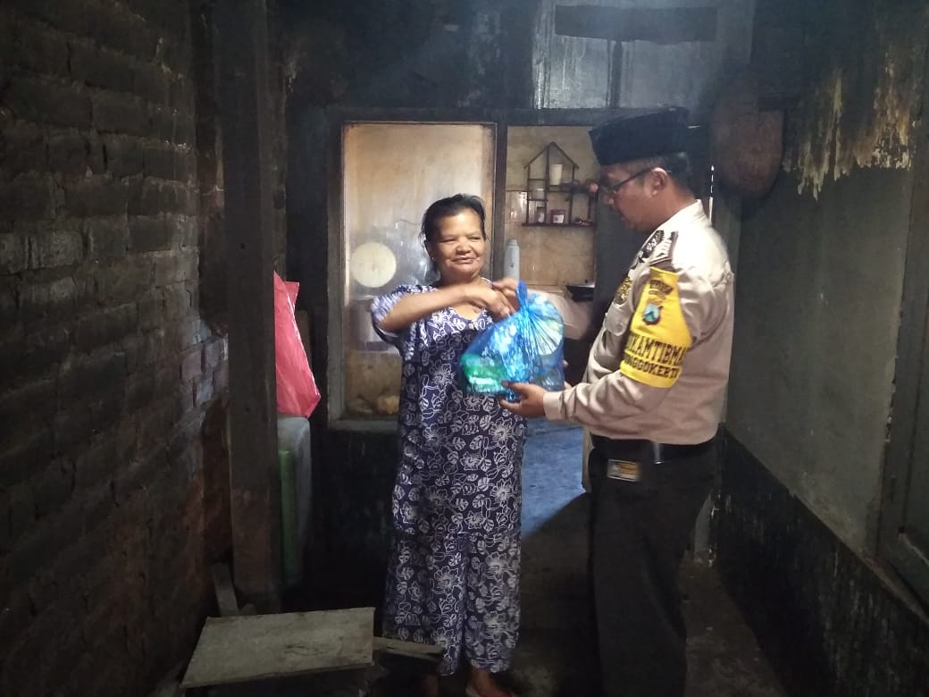 Anjangsana Kemitraan Bhabinkamtibmas kel Songgokerto Polsek Batu