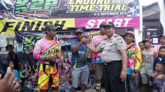 Kapolsek Bumiaji pimpin anggota untuk melaksanakan Pengamanan kegiatan Advanture Trail