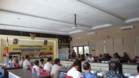 Wakapolres Batu Pimpin Latpra Ops Sikat Semeru 2018