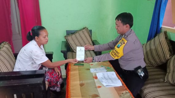 DDS System Bhabinkamtibmas Kel.Temas Polsek Batu Kota Sampaikan Surat Pemberitahuan Masa Berlaku Surat Ijin Mengemudi