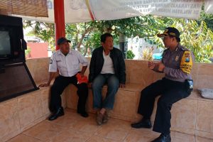 Sambang Satpam Pengemban Fungsi Kepolisian Terbatas Bhabin Kelurahan Temas Polsek Batu Kota Sampaikan Peningkatan Pam Swakarsa