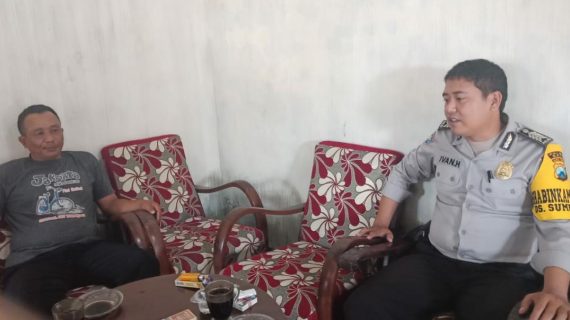 Giat Sambang Kamtibmas di pagi hari, Silaturahmi Tokoh Masyarakat Bhabinkamtibmas Desa Sumberejo Polsek Batu Kota Polres Batu Sampaikan Pesan Kamtibmas