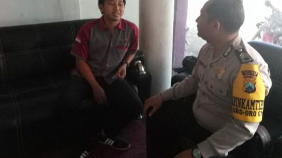 Juga Serap Aspirasi Masyarakat Binaannya, Polsek Batu Kota Polres Batu Sampaikan Kamtibmas