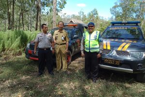 Kapolsek Pujon Polres Batu Dan Anggota Beserta Instansi Terkait Apel Penanggulangan Bencana Kebakaran Hutan