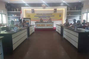 Waka Polres Batu memberikan Arahan di Anev Ops Sikat Semeru 2018 di Polres Batu