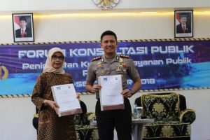 Penyerahan Nota Kesepahaman (MoU) Antara Polres Batu Dengan Lembaga Penyiaran Publik RRI Malang.