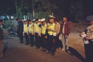 Anggota Bhabinkamtibmas Desa Pendem laksanakan pengamanan giat Sholawat Riyadul Jannah