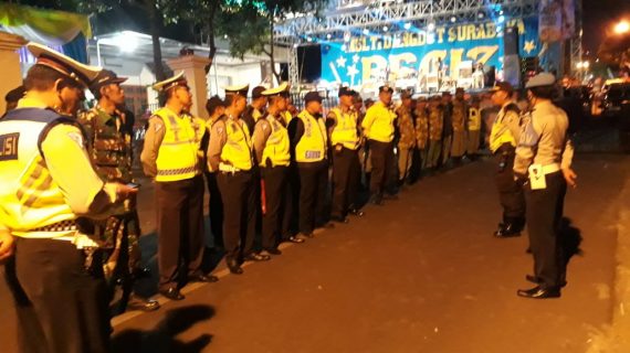 Polres Batu Melaksanakan Pengamanan Hiburan Orkes Dangdut