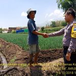Guna Menjalin Kedekatan Dengan Warga Binaan, Anggota Bhabinkamtibmas Kelurahan Temas Polsek Batu Kota Sambang Petani Bawang Merah 