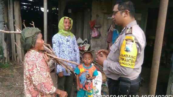 Giat Sambang Sore Sinergi Bersama Masyarakat Tani Oleh Anggota Bhabin Kelurahan Songgokerto Polsek Batu Kota Polres Batu