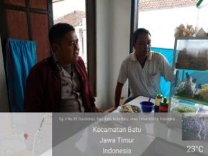 Anggota Bhabinkamtibmas Silaturahmi Sambang Warga, Kunjungan Tokoh Masyarakat Bhabinkamtibmas Desa Sumberejo Polsek Batu Kota Polres Batu