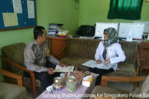 Untuk Menjaga Keamanan, Anggota Polsek Batu Polres Batu Giat Patroli Kewilayahan Desa