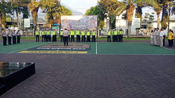 Tingkatkan Kedisiplinan Anggota, KBO Satlantas Polres Batu Apelkan Rutin Anggota