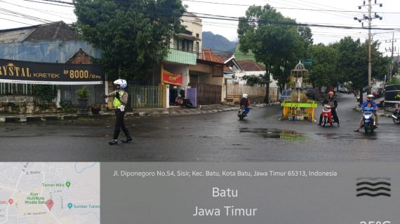 Salah Satu Bentuk Pelayanan Prima Kepolisian, Satlantas Polres Batu Laksanakan Poros Pagi