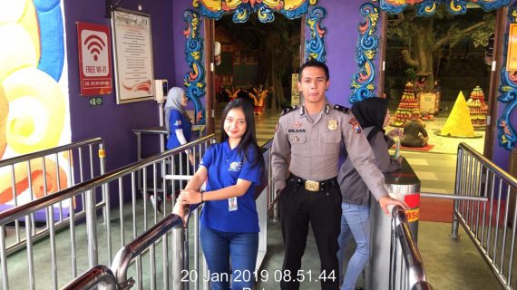 Totalitas angota Polres Batu dalam mengamankan kawasan wisata patut diacungi jempol