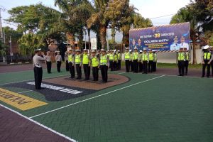 untuk lebih meningkatkan Kedisiplinan Satlantas Polres Batu Apel Rutin Pagi Hari