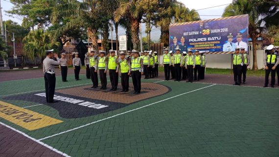 untuk lebih meningkatkan Kedisiplinan Satlantas Polres Batu Apel Rutin Pagi Hari