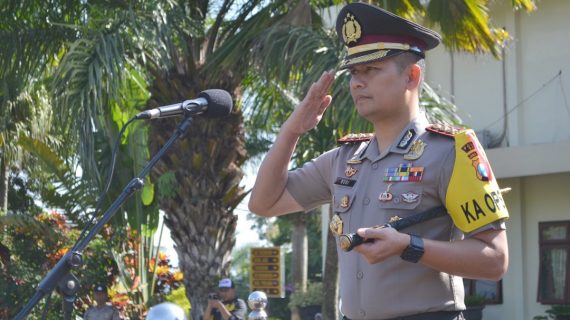 Kapolres Batu Pimpin Upacara Hari Ulang Tahun Satpam ke – 38