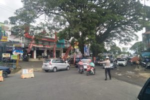 Perlancar Mitra Kerja di Masyarakat Binaannya, Satlantas Polres Batu Poros Pagi Atur Arus Lalin