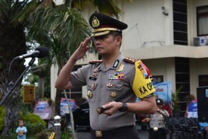 Upacara Korp Raport Kenaikan Pangkat Personil Polres Batu