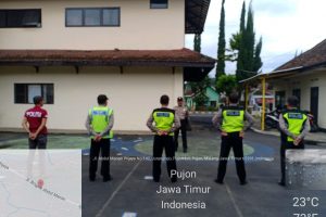 Guna Tingkatkan Kedisiplinan Anggota, Apel Pagi Polsek Pujon Polres Batu Tepat Waktu