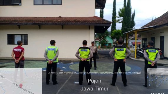 Guna Tingkatkan Kedisiplinan Anggota, Apel Pagi Polsek Pujon Polres Batu Tepat Waktu