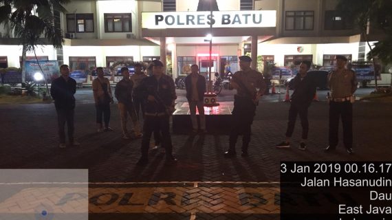 Tingkatkan Pengamanan Mako,  Polres Batu Patroli Mako Ciptakan Simansif