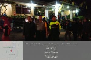 angota Polsek Bumiaji Polres Batu Giatkan Patroli Malam Jaga Kamtibmas
