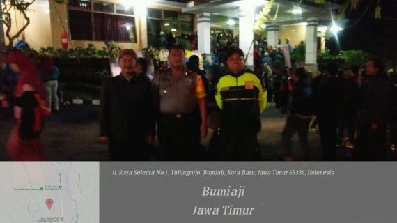 angota Polsek Bumiaji Polres Batu Giatkan Patroli Malam Jaga Kamtibmas