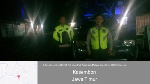 Polsek Kasembon Polres Batu Patroli Malam Dalam Rangka Jaga Kamtibmas