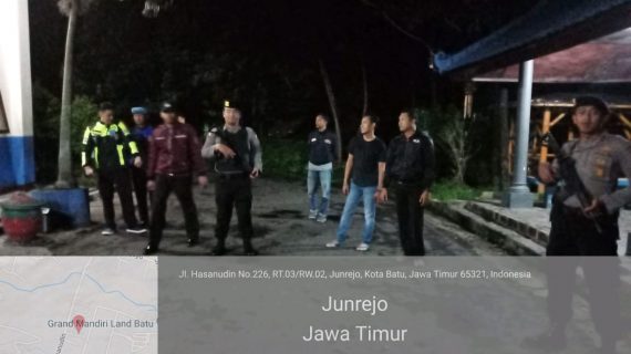 Tingkatkan Kengamanan Mako,  Polres Batu Gelar Patroli Mako