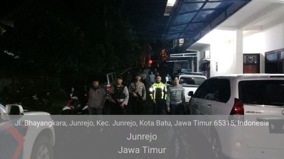 Tingkatkan penjagaan Keamanan Mako, Anggota Piket Polres Batu Giatkan Patroli Mako