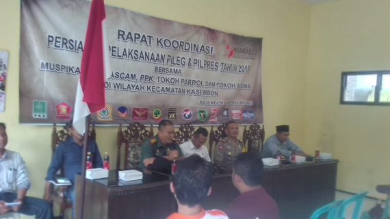 Kapolsek Kasembon Sosialisasi Persiapan Pelaksanaan Pileg dan Pilpres