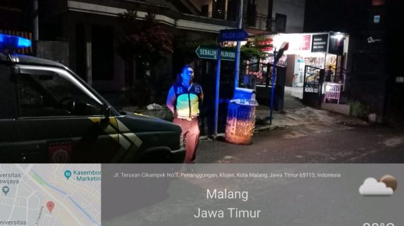 Patroli Malam Jaga Kamtibmas digiatkan oleh Polsek Pujon Polres Batu